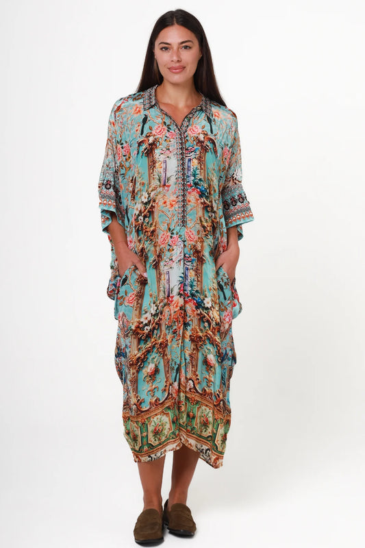 French Garden Shirt Dress