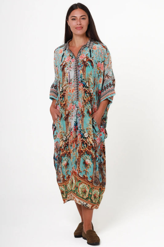 French Garden Shirt Dress