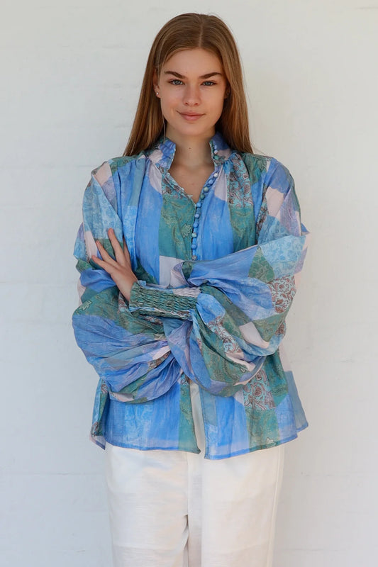 AURELIA PATCHWORK BLOUSE